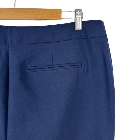 Chico’s So Slimming Manhattan Trousers Navy Straight Leg Dress Pants Size 14 - Picture 8 of 16